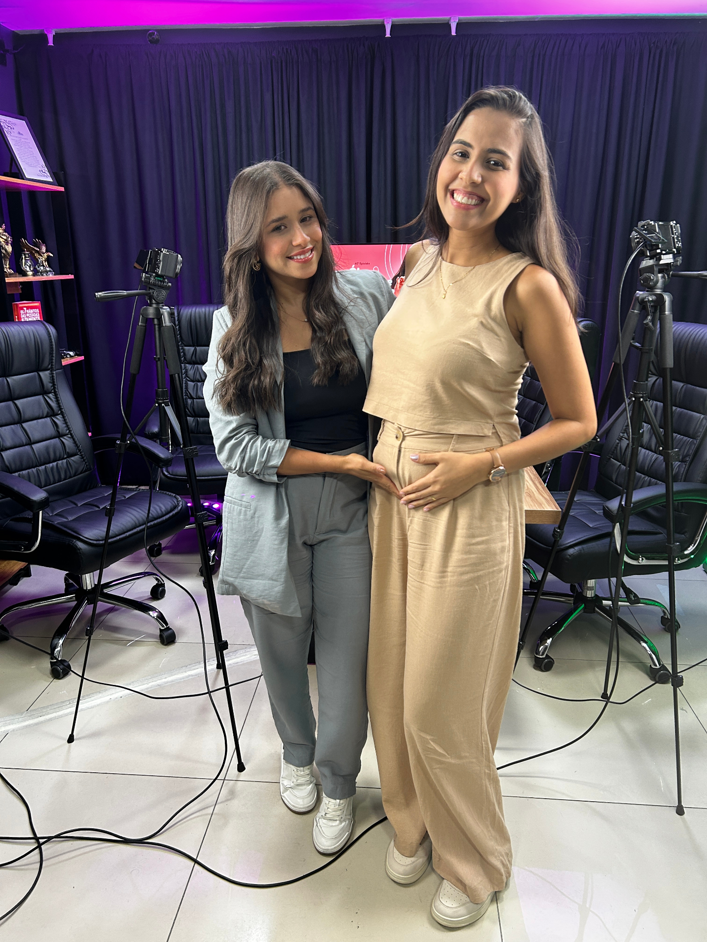 Bastidores da gravação no AF Cast